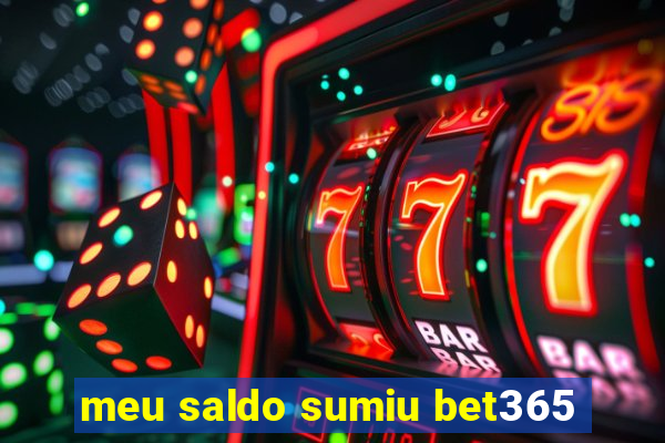 meu saldo sumiu bet365